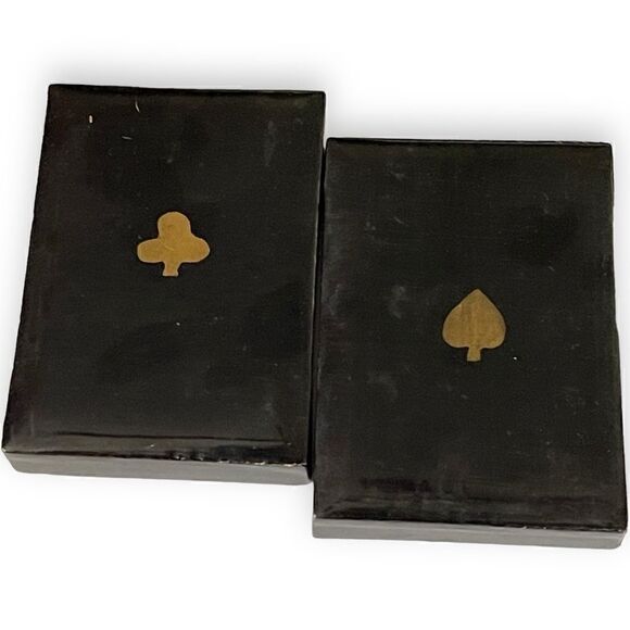 Vintage French Lacquered Wood Game Box Cellulose Jetons Lidded Compartments - Picture 6 of 16